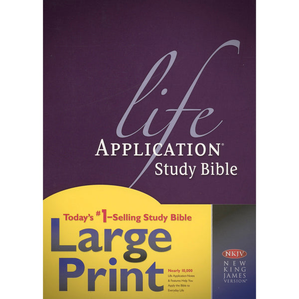 NKJV Life Application Study Bible Large Print Hardcover